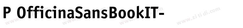 P OfficinaSansBookIT字体转换